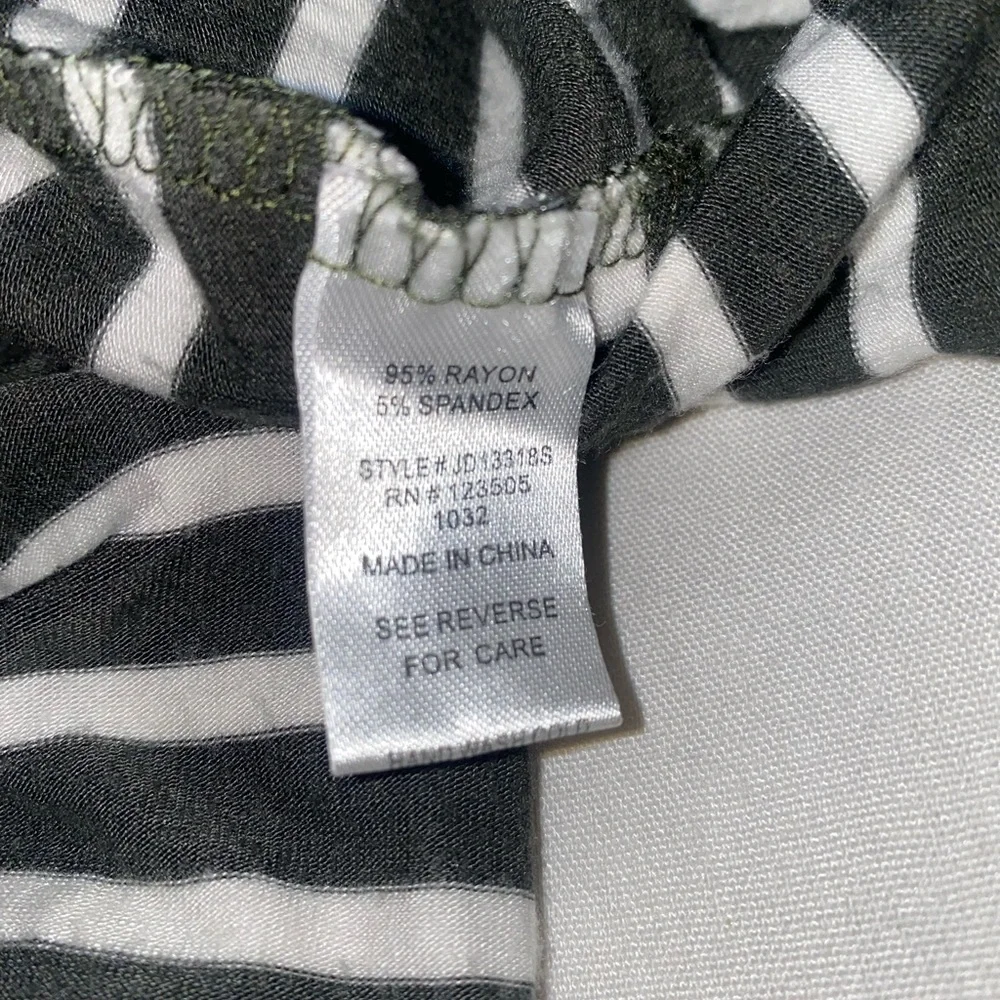 Heart & hips small striped Macy stretch tank green white dress - Picture 11 of 12